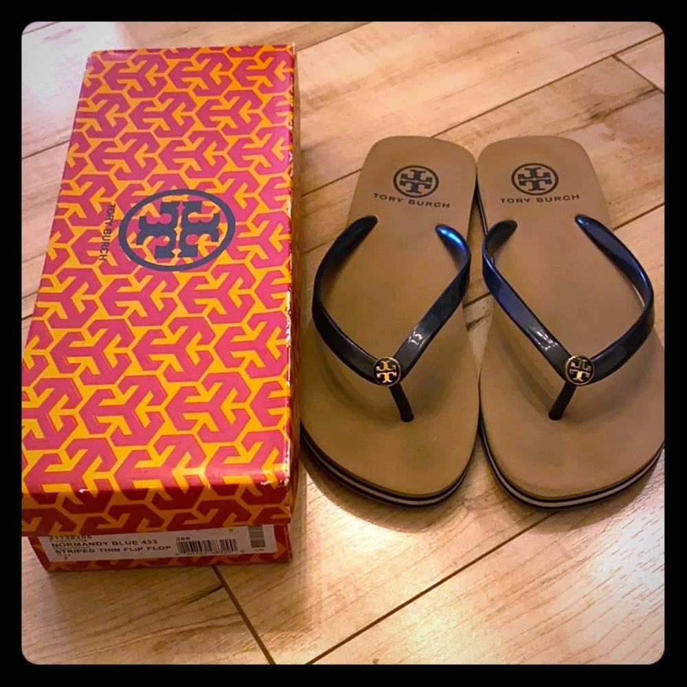 Tory Burch flip flops, sandals